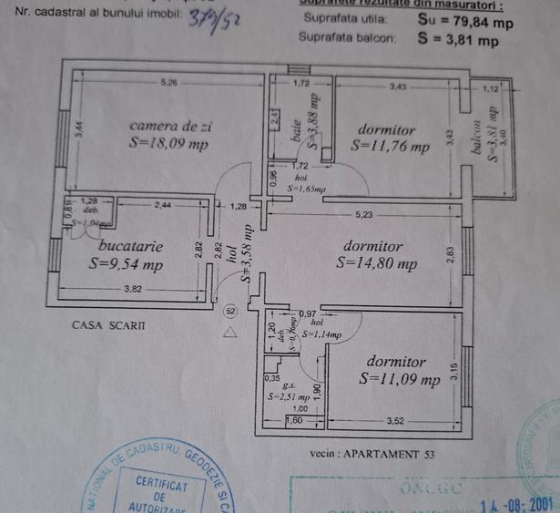 Apartament cu 4 camere decomandat în Inel I