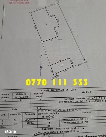 Teren de 225 mp, în Ultracentral