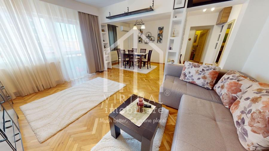 Apartament cu 3 camere decomandat, mobilat în Calea Dumbrăvii