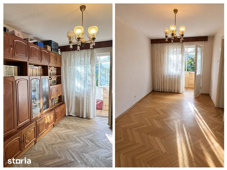 Apartament cu 3 camere semidecomandat în Km 4