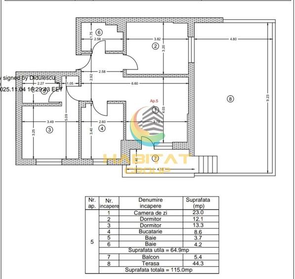 Apartament cu 3 camere decomandat în Sud-Vest