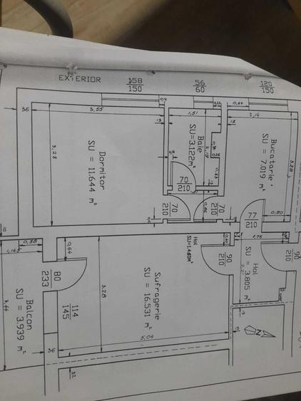 Apartament cu 2 camere semidecomandat în Teilor