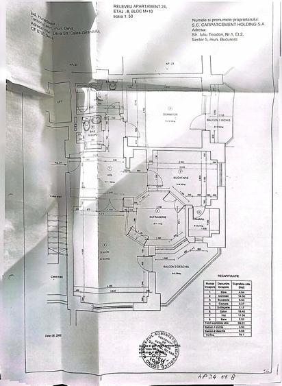 Apartament cu 2 camere decomandat în Central