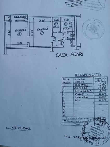 Apartament cu 2 camere în Micro 19