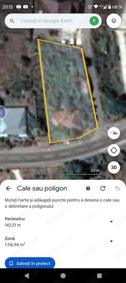 Teren de 900 mp, în Central