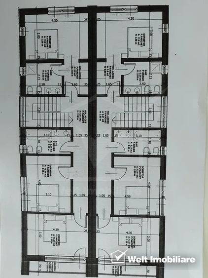 Duplex cu 4 camere cu Canalizare în Dâmbul Rotund