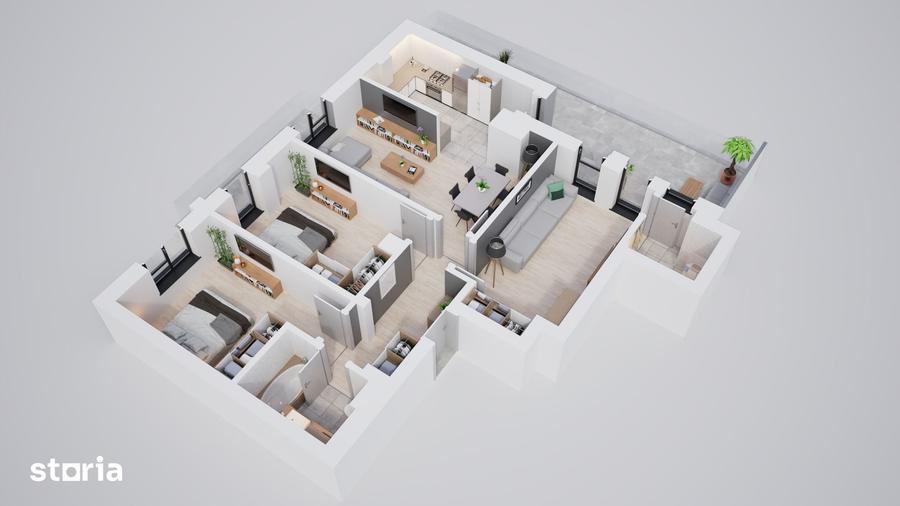 Apartament cu 4 camere în Central