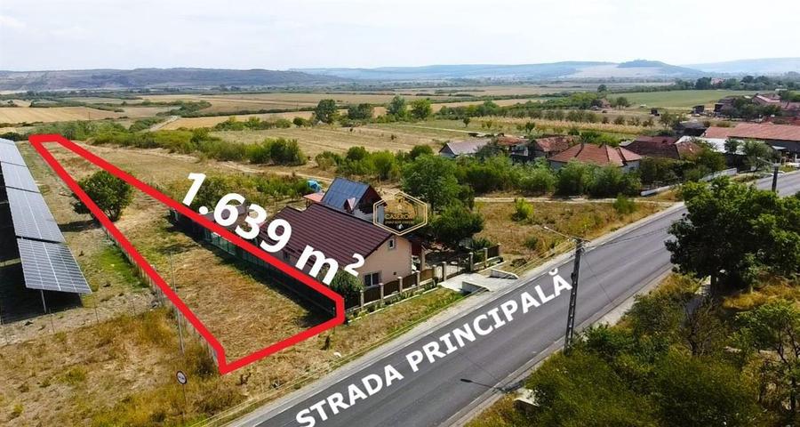 Teren Construcții intravilan de 1639 mp, în Sud