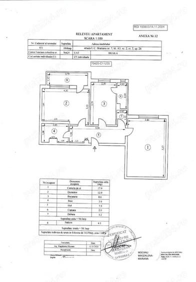 Apartament cu 2 camere decomandat în Gării