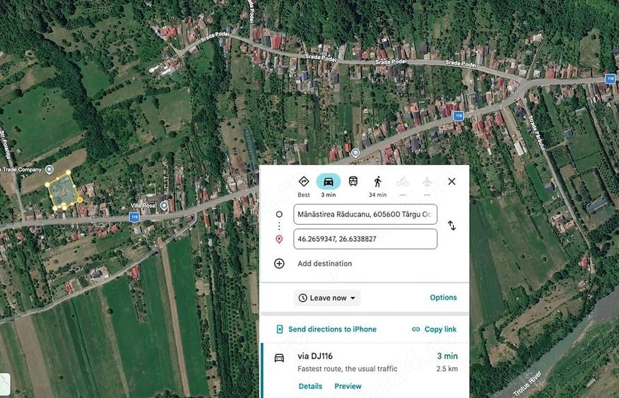 Teren de 2653 mp, în Central