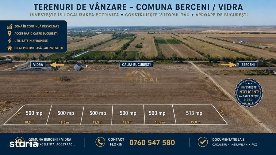 Teren Intravilan 500 mp de Vanzare Vidra - 1