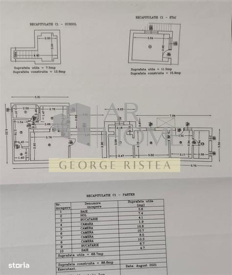 Casă cu 4 camere cu Teren 180 Mp în Republicii