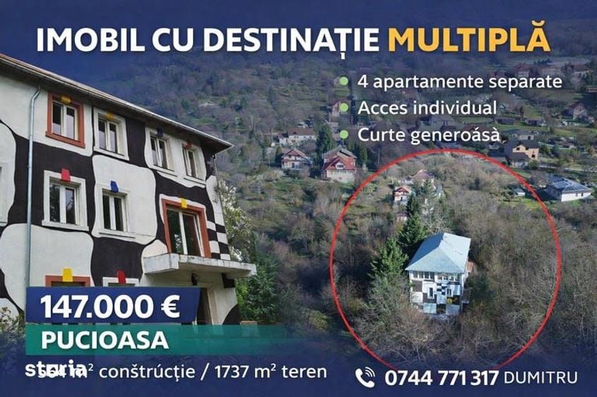 PUCIOASA, Imobil cu destinatie multipla si teren - 1.737 m2 - 10