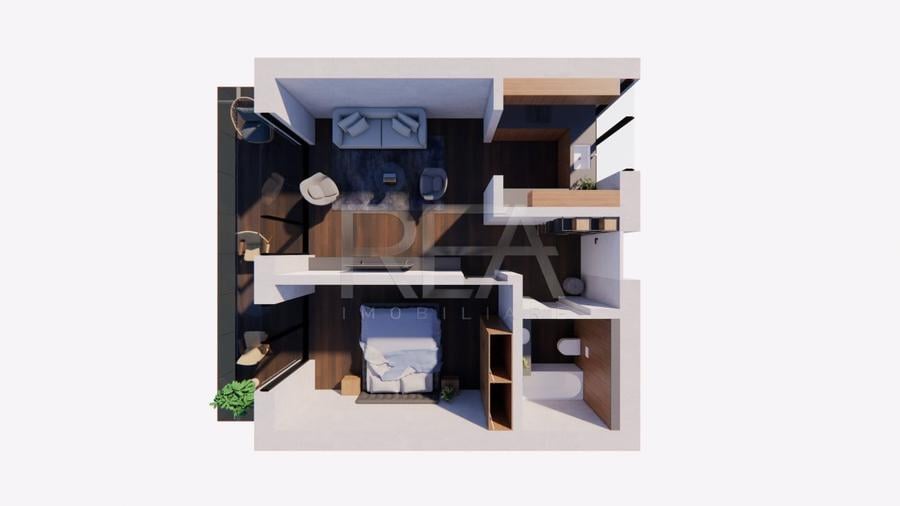 Apartament cu 2 camere semidecomandat în Matei Voievod