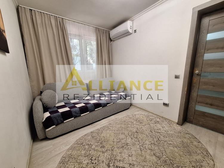 Apartament cu 2 camere semidecomandat, mobilat în Mihai Bravu