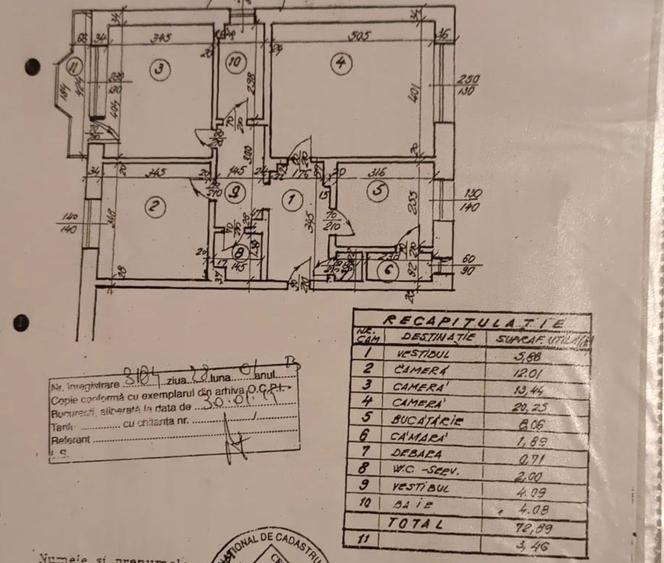 Apartament cu 3 camere decomandat în Rahova