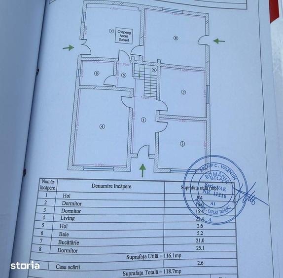 Casă cu 6 camere cu Teren 1600 Mp în Călugăreni