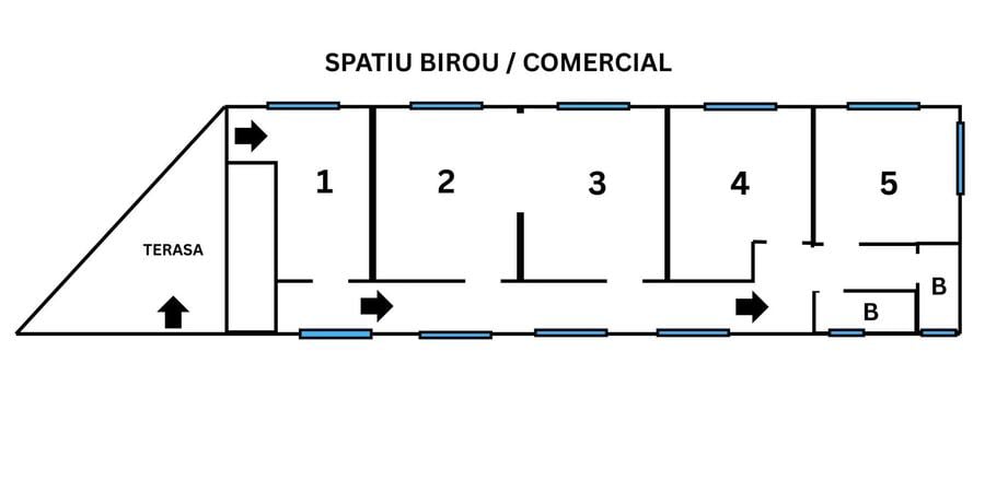 Birou, de 140 mp, în Drumul Taberei