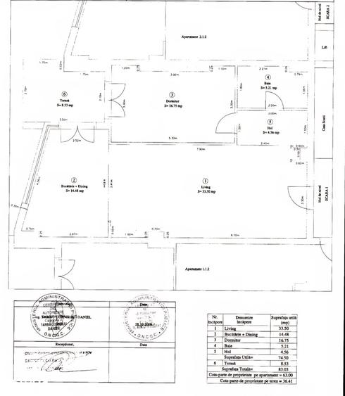 Apartament cu 2 camere semidecomandat în Corbeanca