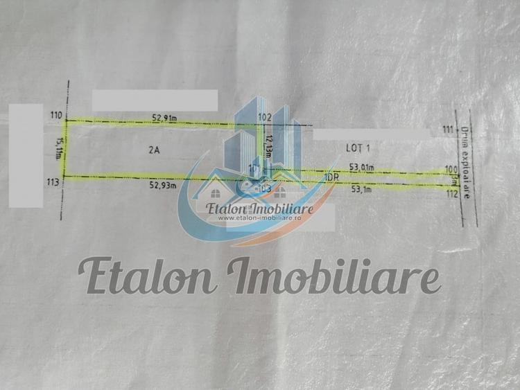 Teren Construcții intravilan de 960 mp, în Periferie