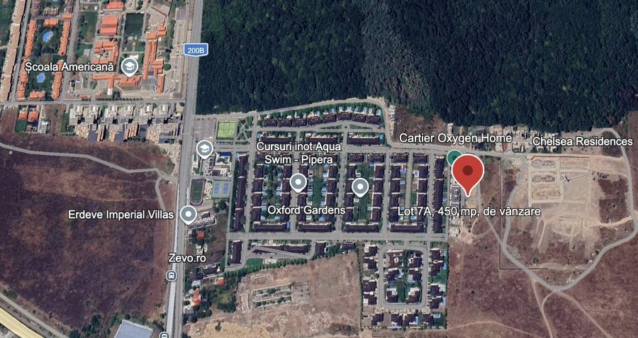 Teren Construcții intravilan de 450 mp, în Pipera