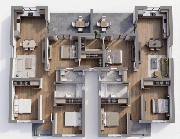 Duplex cu 4 camere cu Canalizare în Giroc
