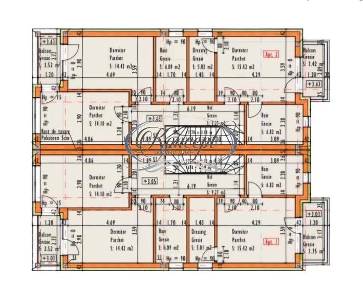 Duplex cu 4 camere cu Canalizare în Borhanci