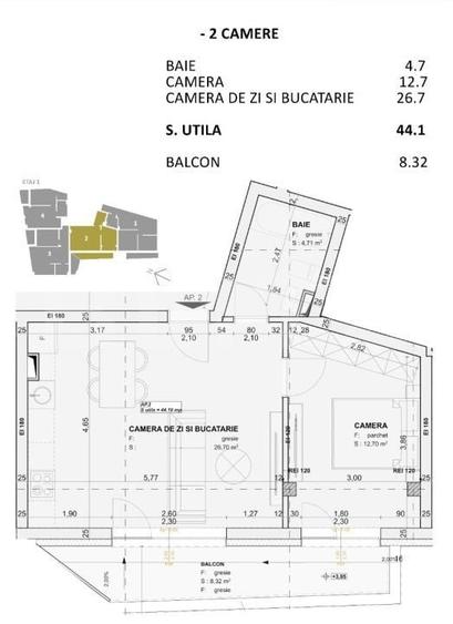 Apartament 2 camere, FINISAT LUX, nZEB, zona Centrala - 8