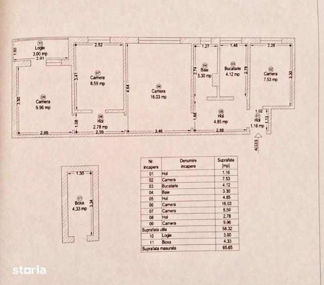 COMISION 0%-Apartament 4 camere cu boxa, etaj 3 - zona Dacia - 9