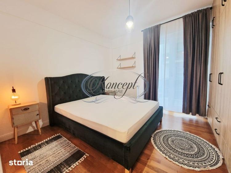 Apartament cu 2 camere semidecomandat, mobilat în Borhanci