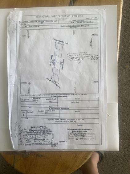 Teren de 5000 mp, în Exterior Vest