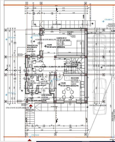 Casă individuală cu 4 camere cu Teren 354 Mp în Ciurila