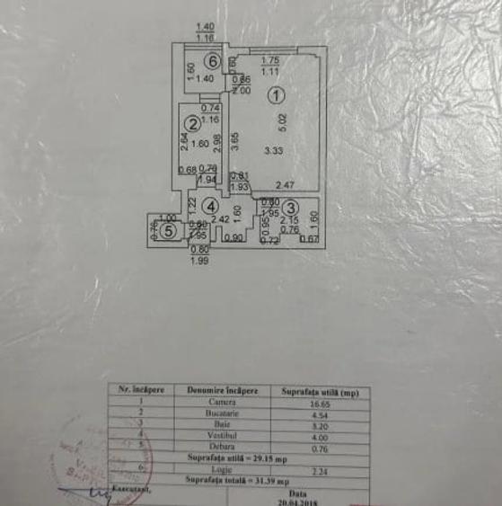 Apartament cu 2 camere decomandat în Centrul Civic