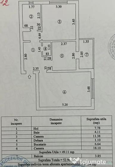 Apartament cu 2 camere decomandat în Tineretului