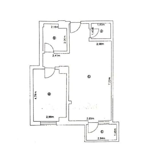 Apartament cu 2 camere decomandat în Central