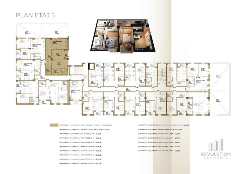 Apartament cu 3 camere decomandat în Hotvon