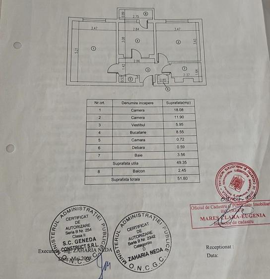 Apartament cu 2 camere decomandat în Dristor