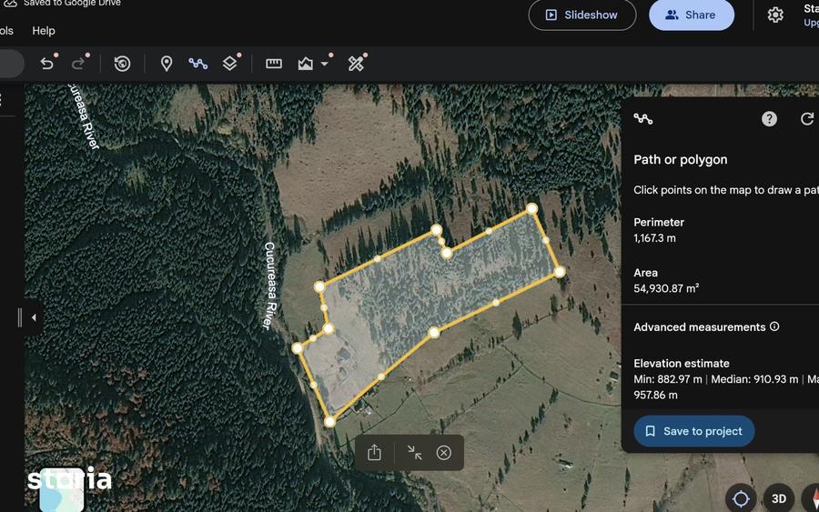 Teren de 55000 mp, în Coșna