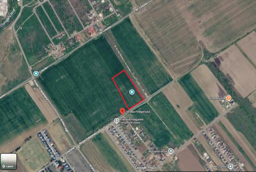 Teren agricol intravilan de 12431 mp, în Central