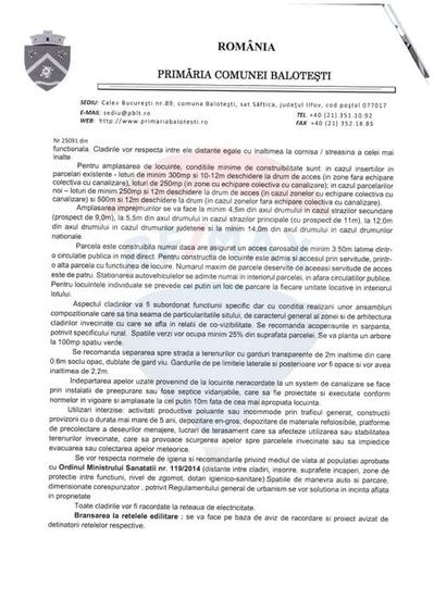 Teren Construcții intravilan de 21000 mp, în Balotești