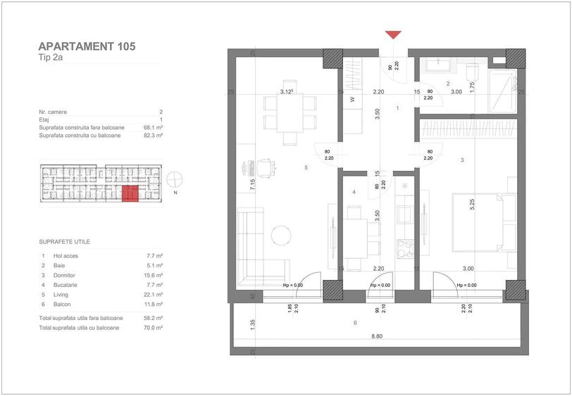 Apartament 2 camere - 5
