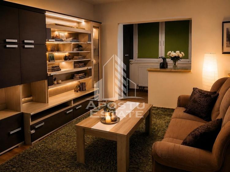 Apartament cu 2 camere semidecomandat, mobilat în Spitalul Județean