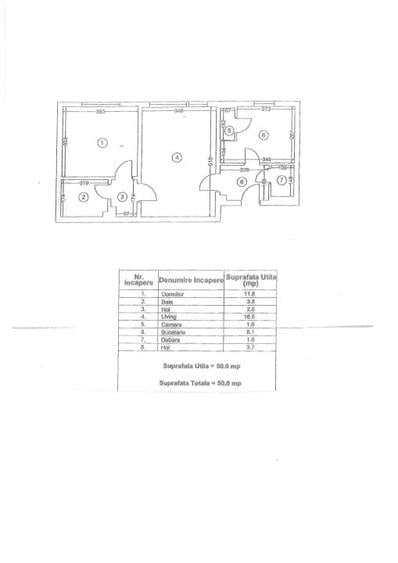 Apartament 2 camere semidecomandate Tomis 2, Constanta - 8