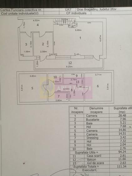 Apartament cu 3 camere semidecomandat în Bragadiru