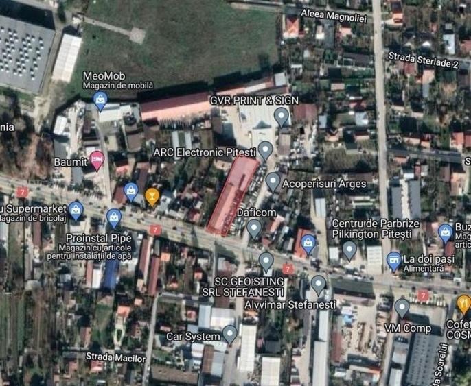 Spațiu comercial, de 1,087 mp, în Ștefănești