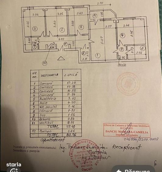Apartament cu 4 camere semidecomandat în Văcăresti