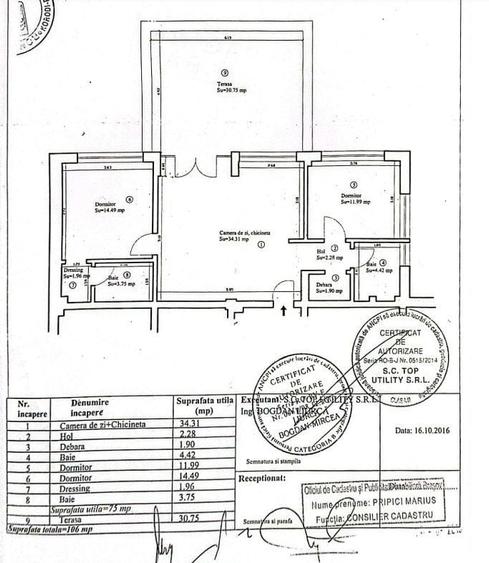 Apartament cu 3 camere decomandat, mobilat în Noua