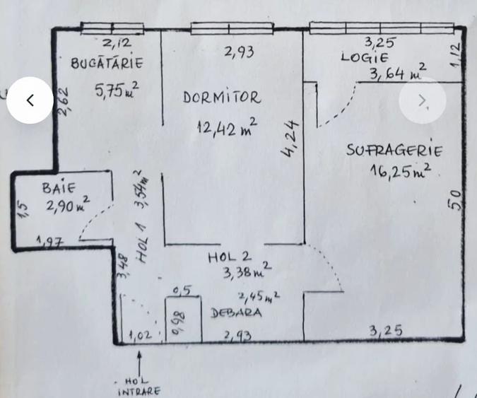 Apartament cu 2 camere semidecomandat, mobilat în Obor