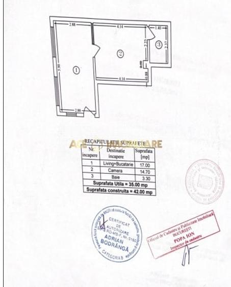 Apartament cu 2 camere semidecomandat, mobilat în Bucureștii Noi