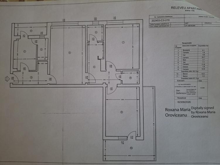 Apartament cu 3 camere în Ultracentral